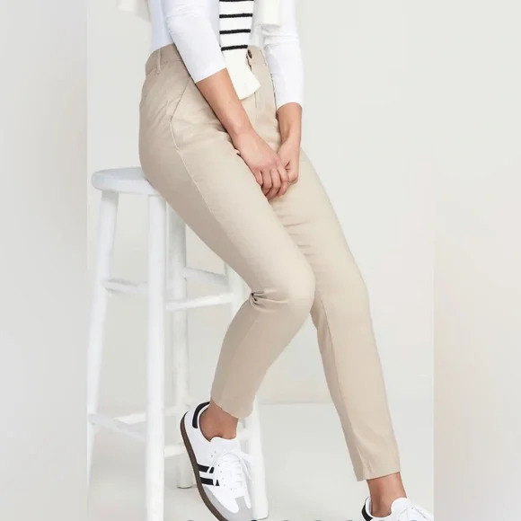 Women’s tan high waist pant - Picture 3 of 5